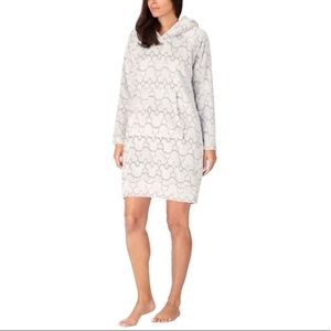 Disney Ladies Mickey Lounger With Sherpa Hood - L